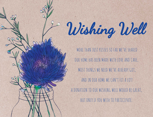 Rustic Mason Jar Flowers Wishing Well by Cardine C.