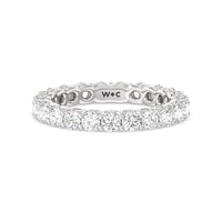 Dome Basket Diamond Eternity Ring