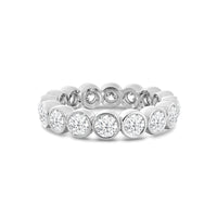 Scalloped Bezel Diamond Eternity Ring