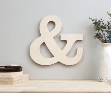 Baltic Birch Wood Letters