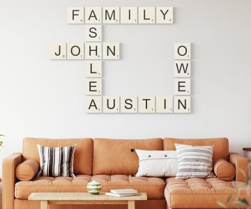Wood Wall Letter Tiles