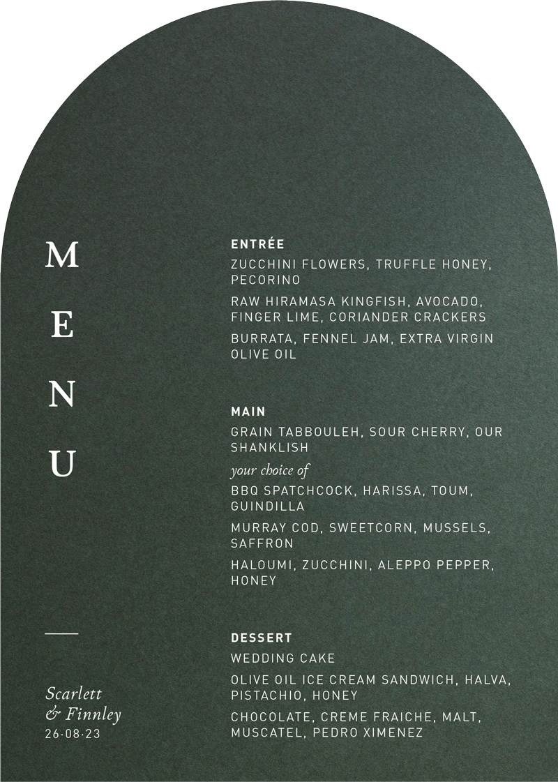 WoodlandMenu Cards by Amelia S.