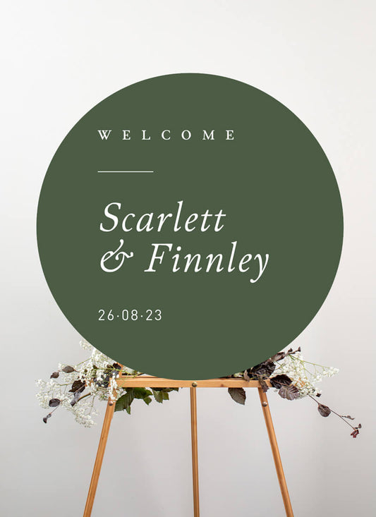 Woodland Wedding Sign by Amelia S.