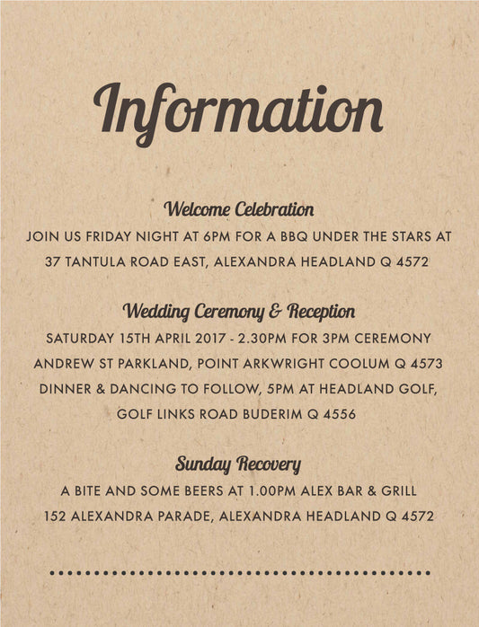Woodstock Information Card by Stefan A.