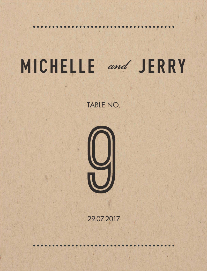 WoodstockTable Number by Stefan A.