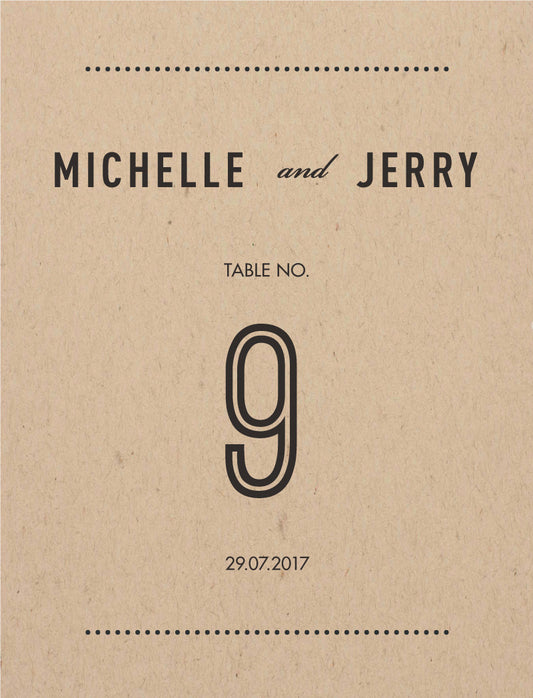WoodstockTable Number by Stefan A.