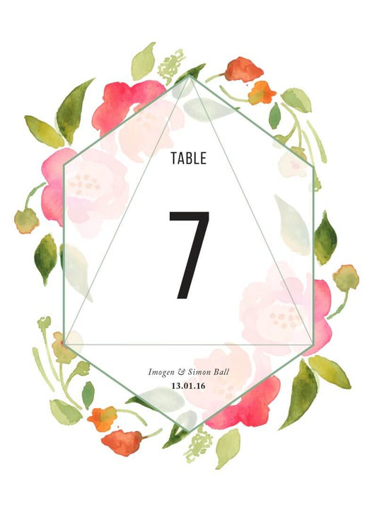 WreathTable Number by Amelia S.