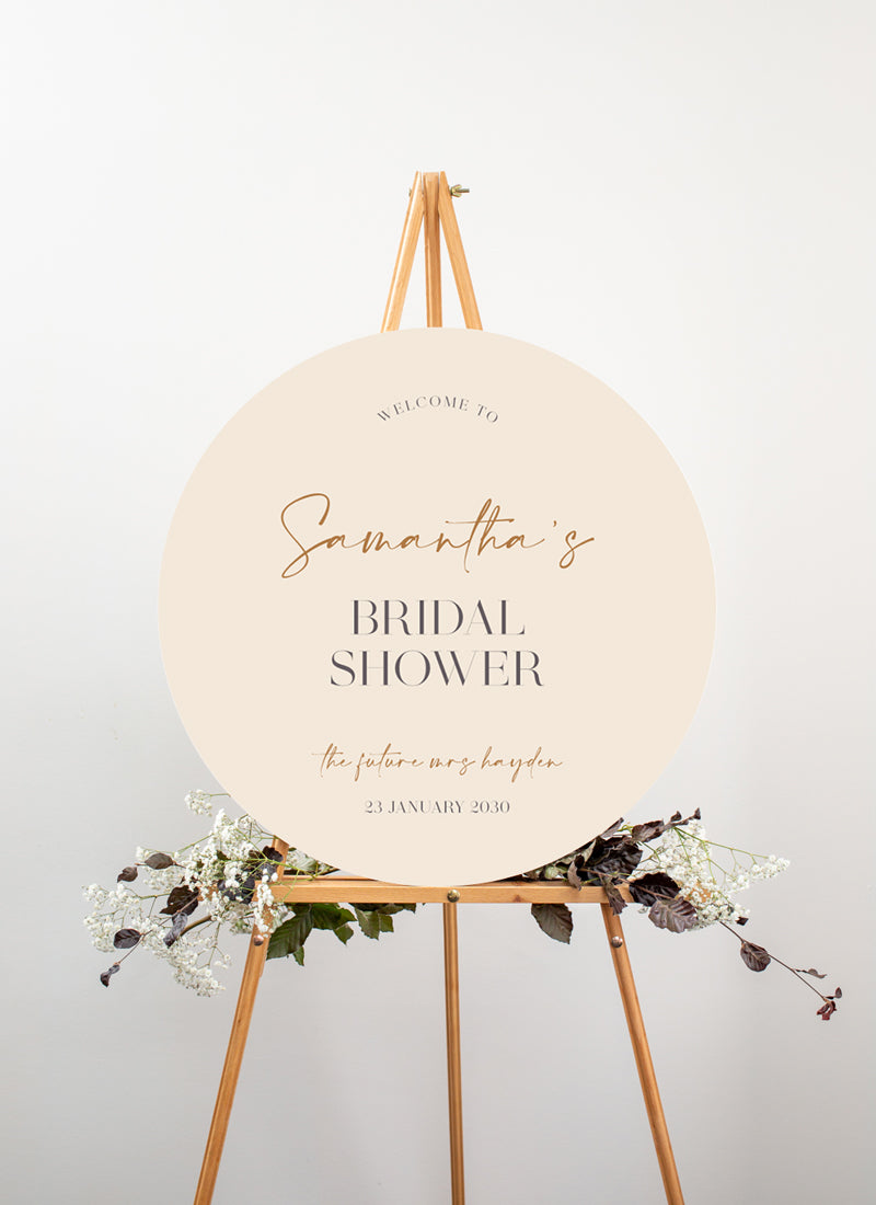 Write Bridal Shower Sign by Natya P.