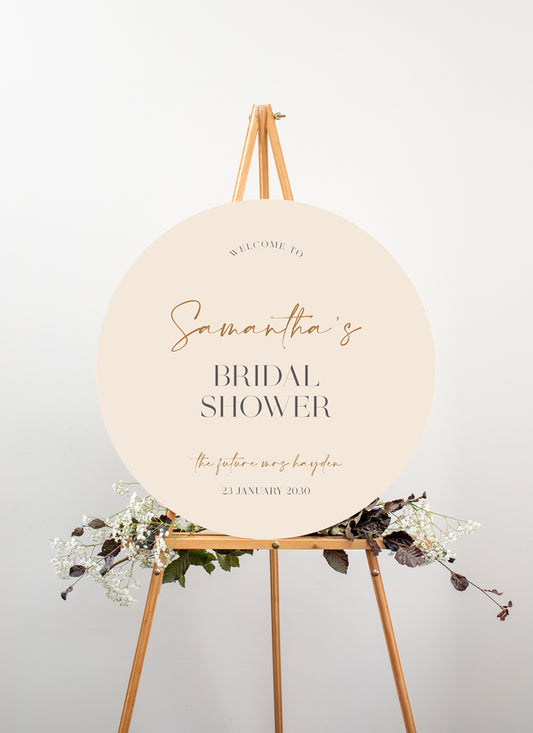 Write Bridal Shower Sign by Natya P.