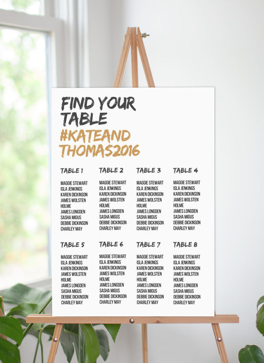 XO Seating Chart by James B.