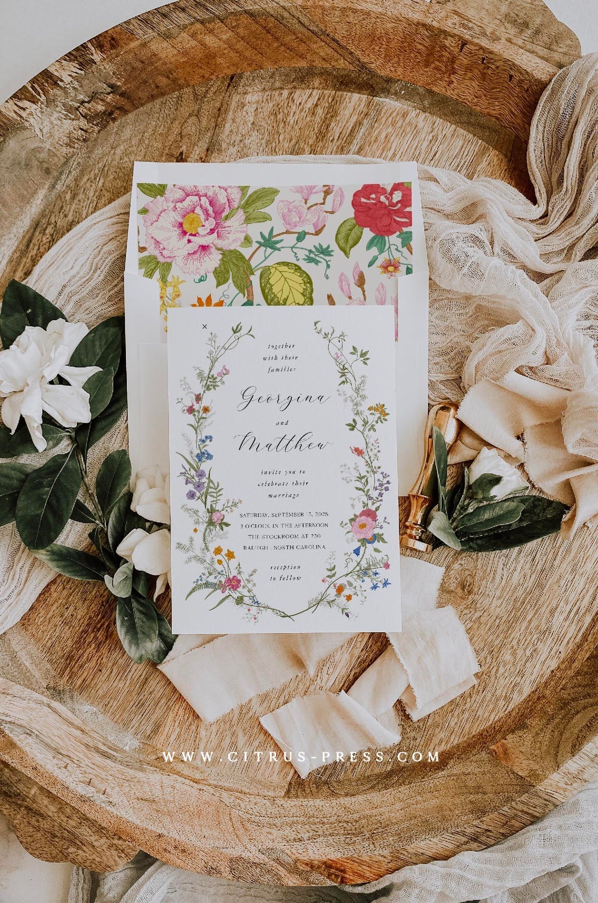69 Floral Wedding Invitation Designs - from Soft & Subtle to Bold & Beautiful