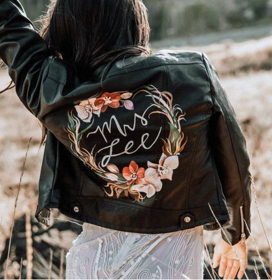 Anala Leather Jacket For Bride