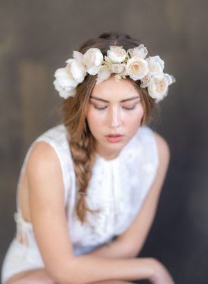 Meadowsweet Silk Floral Crown No. 2435