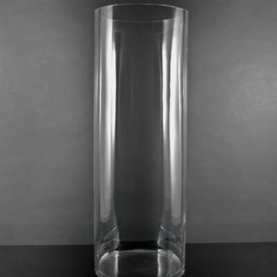 Medium Cylinder Glass Vase (16"H x 6")
