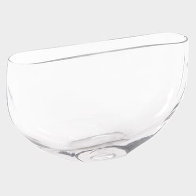 4.75 Inch H X 2.25 Inch X 8 Inch Clear Half Moon
