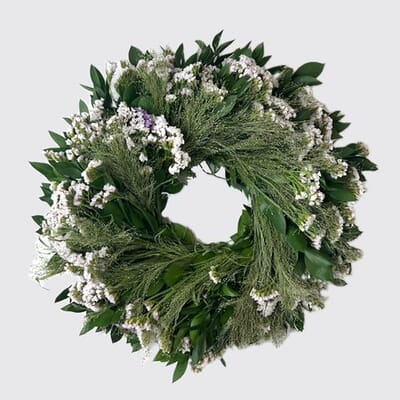 Explosion Grass 2 Greens Wreath 20 Inch W/box