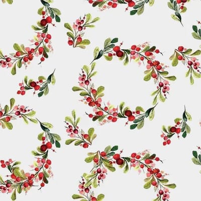 Floral Wreath Print Plant Sleeves 8x23x36" X10