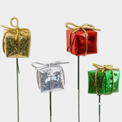 Gift Box Picks 1" Asst Color (Qty 12)