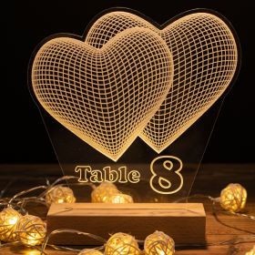 Clear Acrylic Wedding Table Sign - Welcome to Our Wedding