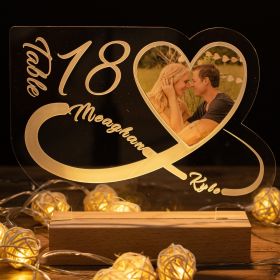 Clear Acrylic Wedding Table Sign - Welcome to Our Wedding
