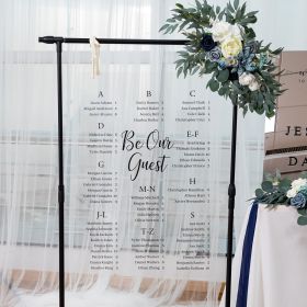 Clear Acrylic Wedding Table Sign - Welcome to Our Wedding