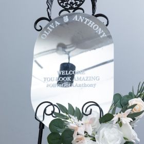 Clear Acrylic Wedding Table Sign - Welcome to Our Wedding