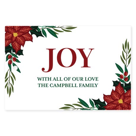 Personalized 2" x 3" Rectangle Favor Tag - Joy