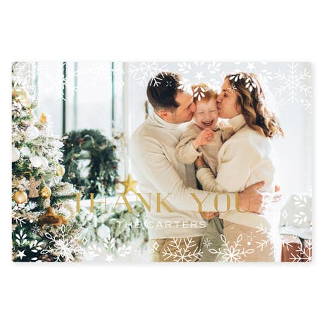Personalized 2" x 3" Rectangle Photo Favor Tag - Thank You