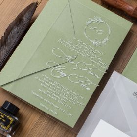 Clear Acrylic Wedding Table Sign - Welcome to Our Wedding