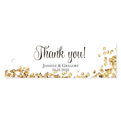 Small Rectangular Favor Tag - Celebration