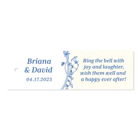 Small Rectangular Favor Tag - Vintage Romance