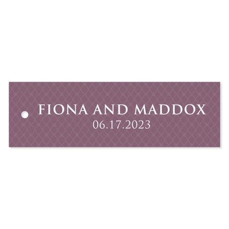 Small Rectangular Favor Tag - Contemporary Vintage