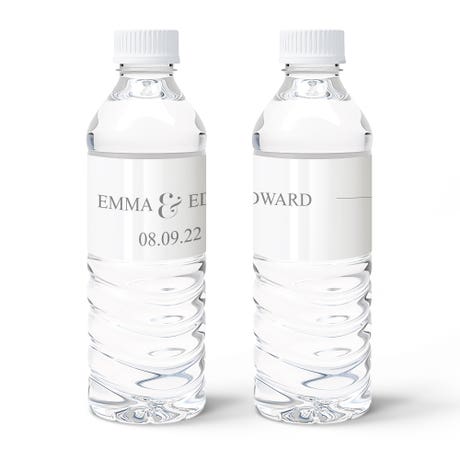 Personalized Water Bottle Labels - Classic Script