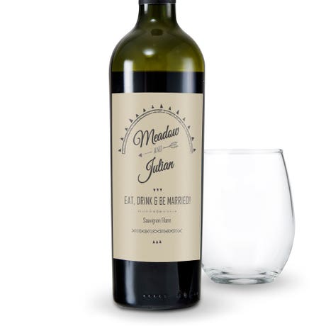 Personalized Wine Bottle Labels - Free Spirit