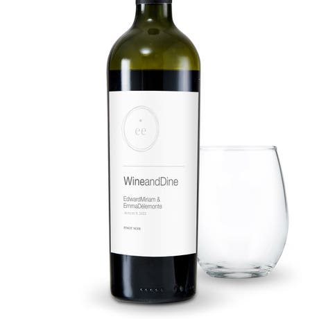 Personalized Wine Bottle Labels - Little Heart