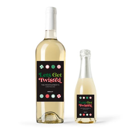 Personalized Wine Bottle Labels - Let's Get Twisted