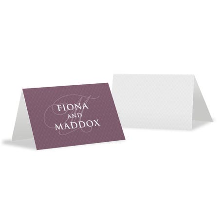 Personalized 2" x 3" Tent Place Cards - Contemporary Vintage - Pack of 10
