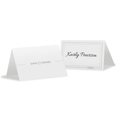 Personalized 2" x 3" Tent Place Card - Classic Script - Pack of 10