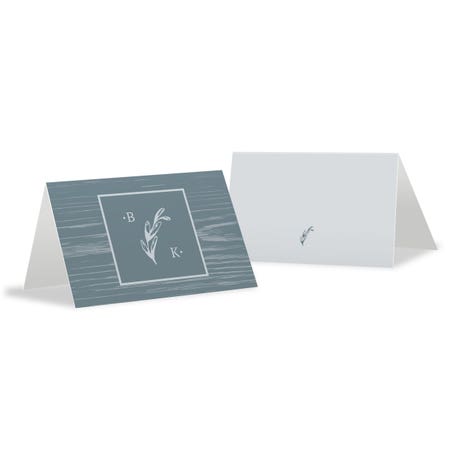 Personalized 2" x 3" Tent Place Cards - Rustic Love - Pack of 10