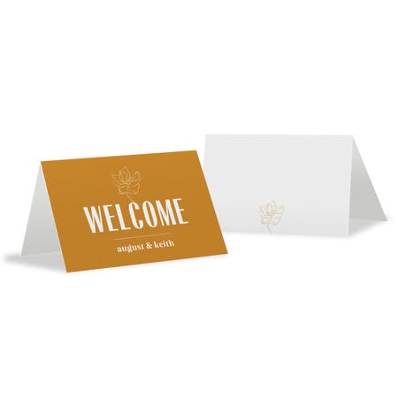 Personalized 2" x 3" Tent Place Cards - Welcome Desert Bloom - Pack of 10