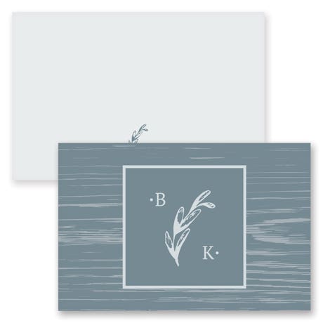 Personalized 2" x 3" Flat Place Cards - Rustic Love - Pack of 10