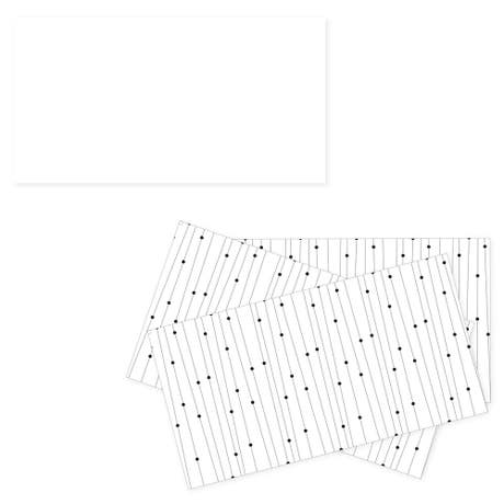 Blank Guest Book Advice & Wish Cards - Dancing Dots