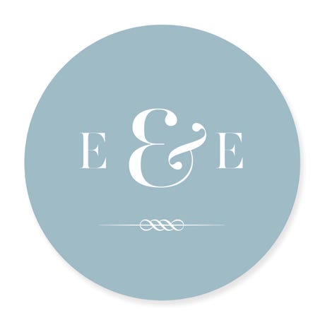 Personalized 3" Round Gift Sticker - Classic Script