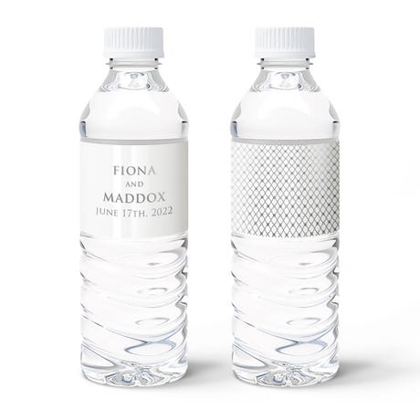 Personalized Foil Printed Water Bottle Labels - Contemporary Vintage