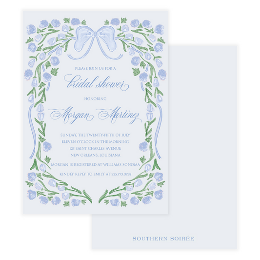 Margaret Blue Invitation