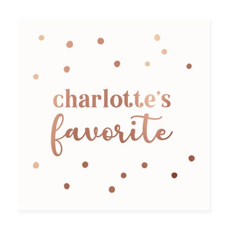 Personalized 3" Square Gift Sticker - His & Her Favorite