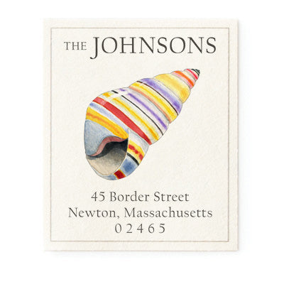 Haitian Candy Shell Return Address Labels