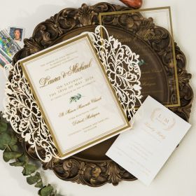 Clear Acrylic Wedding Table Sign - Welcome to Our Wedding