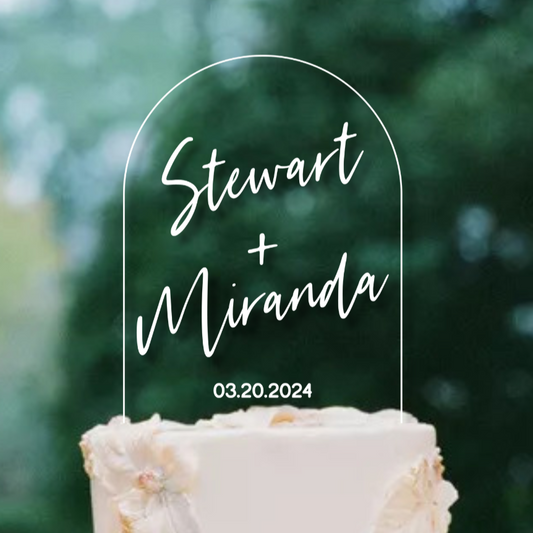 Personalized Acrylic Wedding Cake Topper With Names, Custom Wedding Cake Topper, Custom Cake Topper For Wedding, Cake Topper Handsel