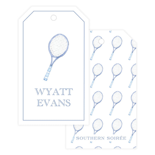 Tennis Racquet Gift Tag
